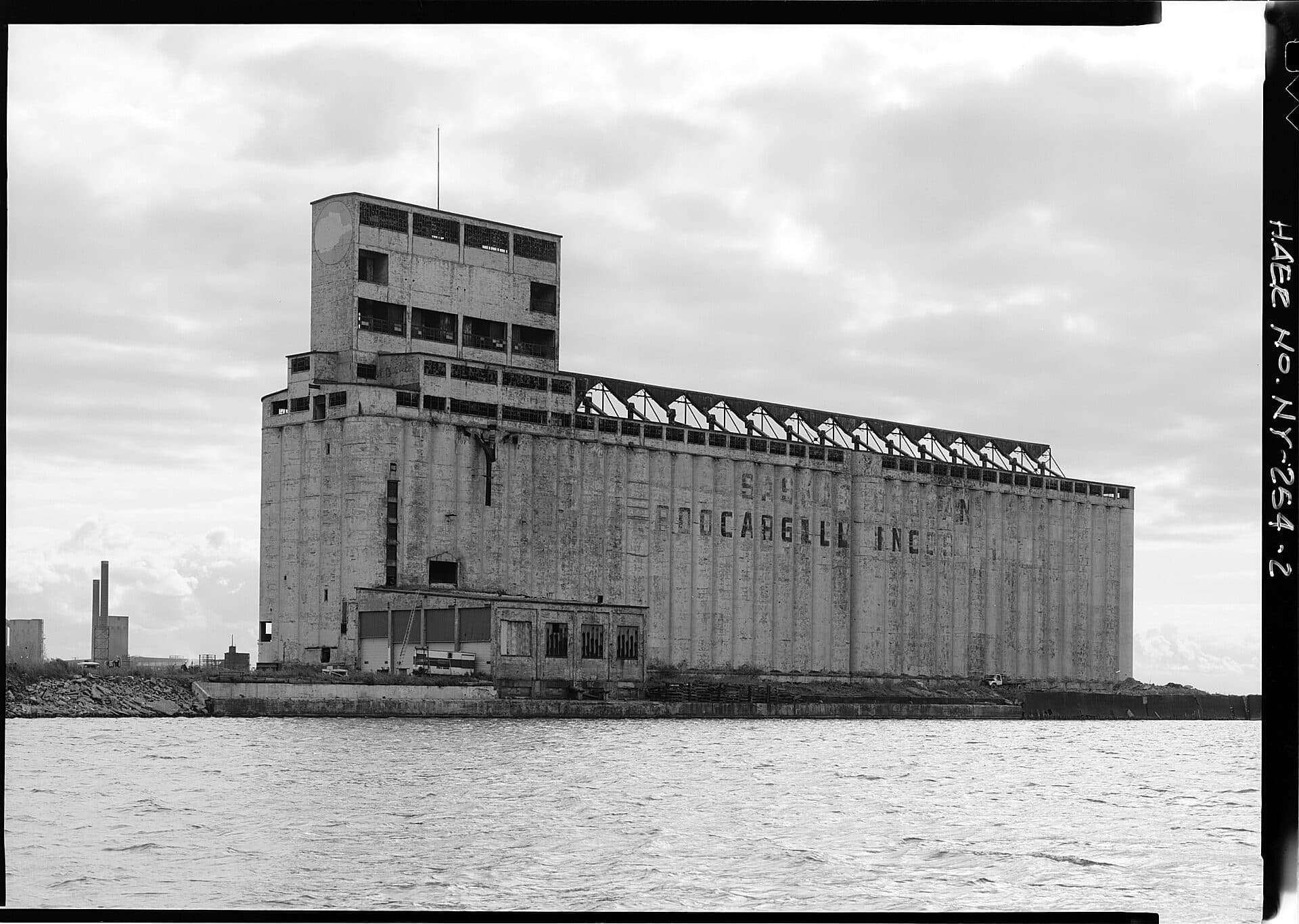 A historic wooden Saskatchewan Cooperative grain elevator on the Canadian prairie